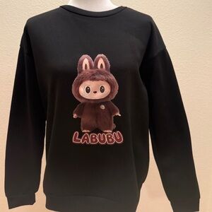 Black Labubu Sweatshirt Medium